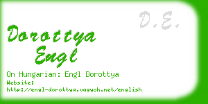 dorottya engl business card